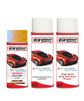 Maserati All Models Giallo Genio Complete Aerosol Kit With Primer And Lacquer