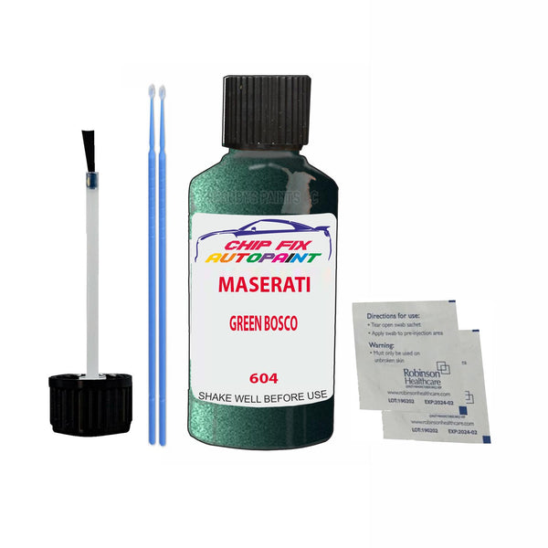 Maserati All Models Green Bosco Touch Up Paint Code 604