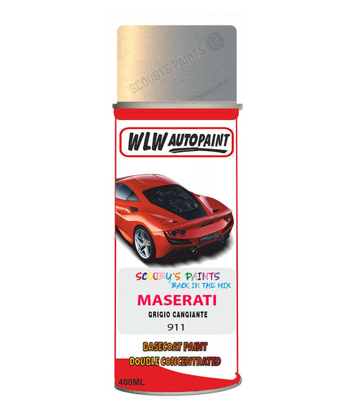 Maserati Grigio Cangiante Aerosol Spray Paint Code 911 Basecoat Spray Paint