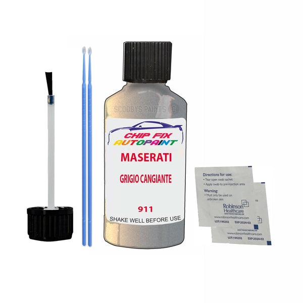 Maserati All Models Grigio Cangiante Touch Up Paint Code 911