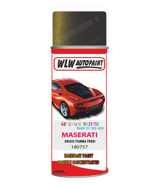 Maserati Grigio Fiamma Fendi Aerosol Spray Paint Code 180757 Basecoat Spray Paint