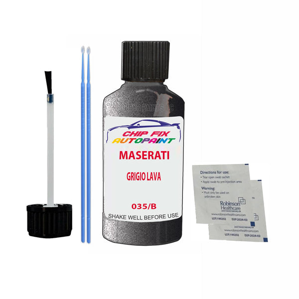 Maserati All Models Grigio Lava Touch Up Paint Code 035/B