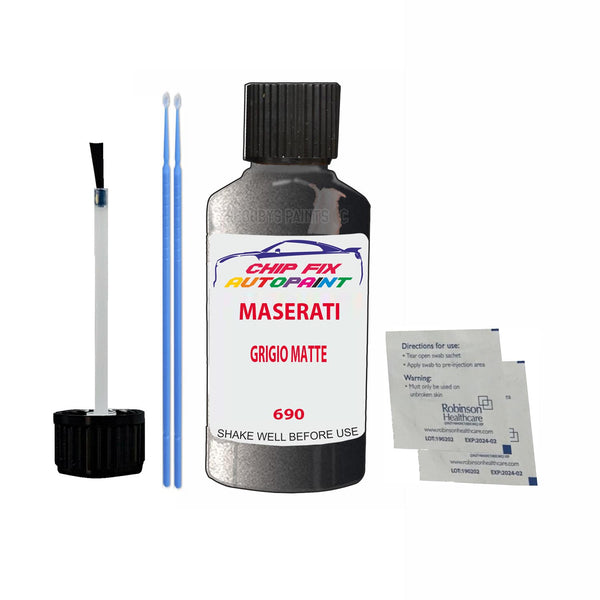 Maserati All Models Grigio Matte Touch Up Paint Code 690