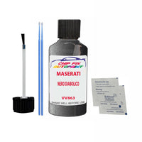 Maserati All Models Nero Diabolico Touch Up Paint Code Vv863