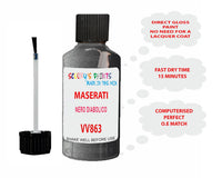 Maserati Nero Diabolico Paint Code Vv863