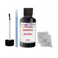 Maserati All Models Nero Tempesta Touch Up Paint Code 408C