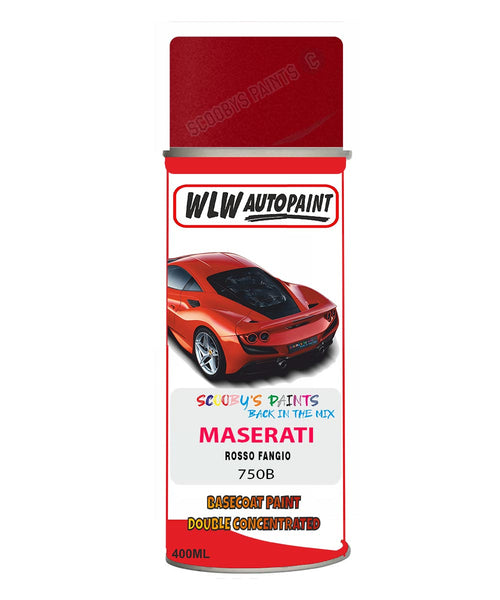 Maserati Rosso Fangio Aerosol Spray Paint Code 750B Basecoat Spray Paint