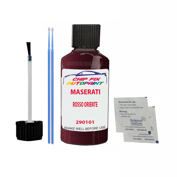 Maserati All Models Rosso Oriente Touch Up Paint Code 290101