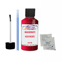 Maserati All Models Rosso Vincente Touch Up Paint Code 567B