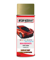 Maserati Verde Gemma Aerosol Spray Paint Code 106G53 Basecoat Spray Paint