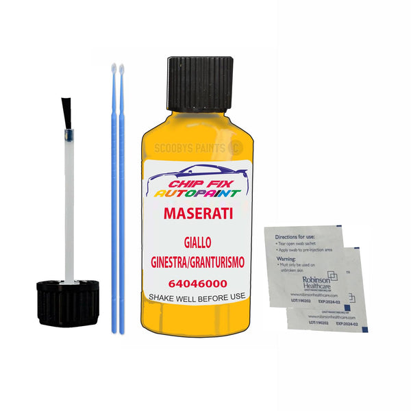 Maserati Gran Tourismo Giallo Ginestra/Granturismo Touch Up Paint Code 64046000