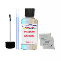 Maserati Grancabrio Bianco Birdcage Touch Up Paint Code 160090