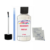 Maserati Quattroporte Bianco Alpi Touch Up Paint Code 216A