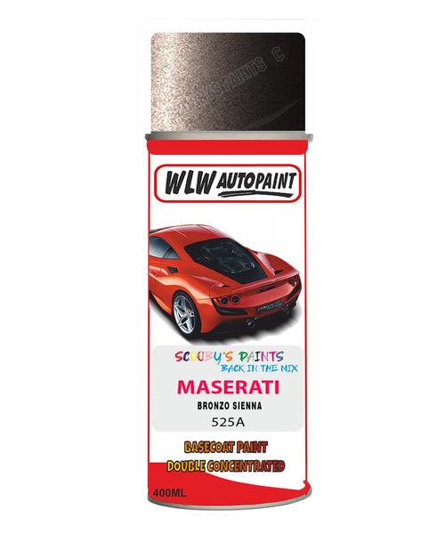 Maserati Bronzo Sienna Aerosol Spray Paint Code 525A Basecoat Spray Paint