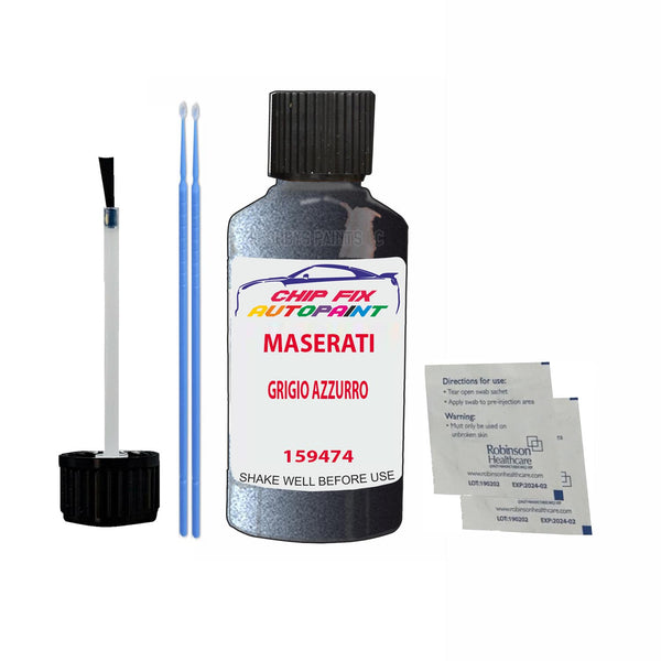 Maserati Quattroporte Grigio Azzurro Touch Up Paint Code 159474