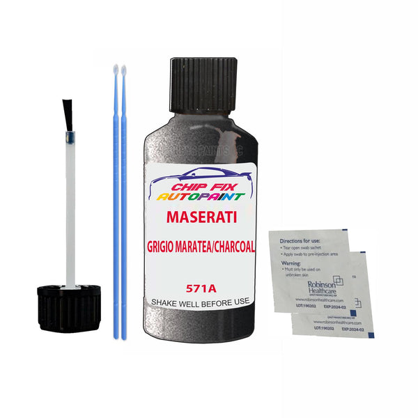 Maserati Quattroporte Grigio Maratea/Charcoal Touch Up Paint Code 571A