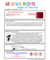 Instructions For Use Maserati Quattroporte Rosso Energia/Ruby Red