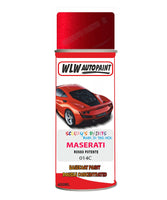 Maserati Rosso Potente Aerosol Spray Paint Code 014C Basecoat Spray Paint