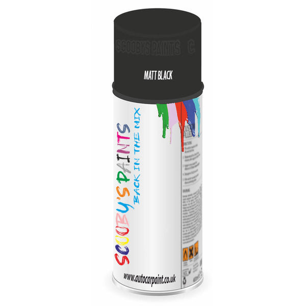Mixed Paint For Mg Metro Matt Black Aerosol Spray A2