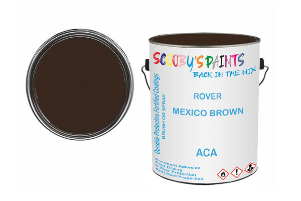 Mixed Paint For Mg Mgb Gt, Mexico Brown, Code: Aca, Brown-Beige-Gold