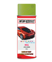 MG APPLE GREEN Aerosol Spray Paint Code: AG Basecoat Spray Paint