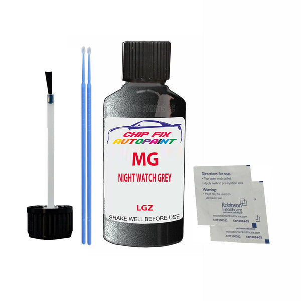 Mg All Models Night Watch Grey Touch Up Paint Code Lgz