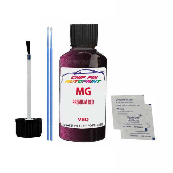 Mg All Models Premium Red Touch Up Paint Code Vbd