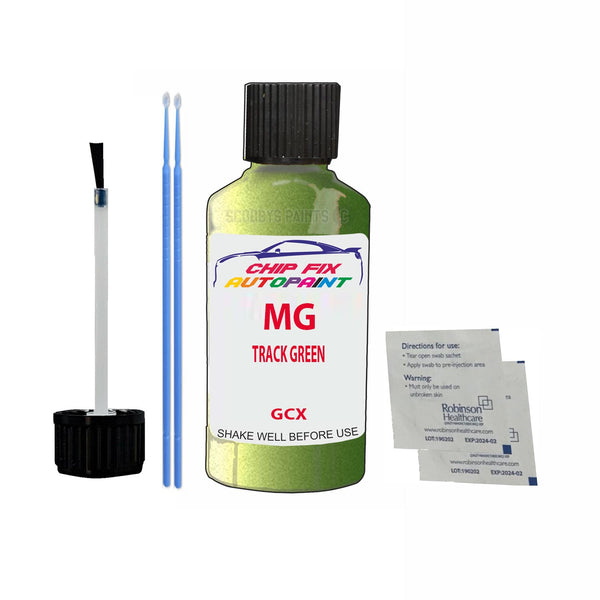Mg All Models Track Green Touch Up Paint Code Gcx