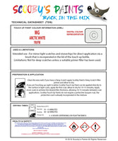 Instructions for use MG ZS Touch Up Paint