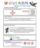 Instructions for use MG HS Touch Up Paint