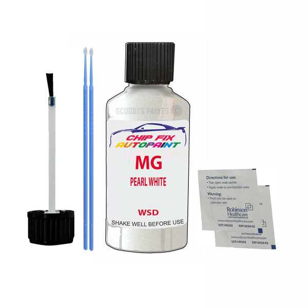 Mg Mg Hs +Ev Pearl White Touch Up Paint Code Wsd