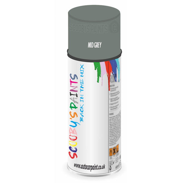 Mixed Paint For Mg Mgb Mid Grey Aerosol Spray A2