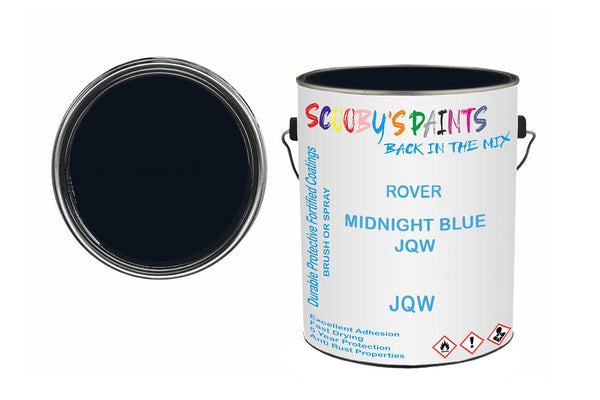 Mixed Paint For Rover 800/Sd1, Midnight Blue Jqw, Code: Jqw, Blue