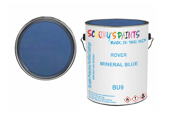 Mixed Paint For Mg Mgb, Mineral Blue, Code: Bu9, Blue