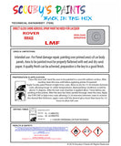 MIRAGE Aerosol Spray Paint Code LMF Classic ROVER Model 2500 Automotive Restorative Paint Vehicle Touch-Up ROVER LMF Paint Car Restoration DIY Auto Painting Classic Car Refinishing High-Quality Spray Paint Automotive Finish Vehicle Restoration Supplies Custom Car Paint Auto Body Paint Aerosol Can Automotive Refinishing Paint for Classic Cars