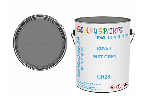Mixed Paint For Morris Mini, Mist Grey, Code: Gr23, Silver-Grey