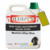 Denny's Stain Paint For Fences Colour- Machine Alloy Olive - Weatherproof Uv-Safe Protect