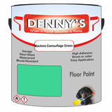 Denny's Floor Paint For Sheds Colour- Machine Camouflage Green - Durable Anti-Slip Weatherproof