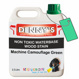 Denny's Stain Paint For Fences Colour- Machine Camouflage Green - Weatherproof Uv-Safe Protect