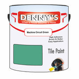 Denny's Tile Paint For Commercial Areas Colour- Machine Circuit Green - High-Traffic Durable Easy-Clean