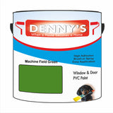 Denny's Plastic Paint For Windows Colour- Machine Field Green - Weatherproof Fade-Safe Upvc