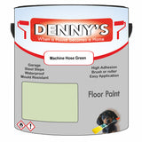 Denny's Floor Paint For Sheds Colour- Machine Hose Green - Durable Anti-Slip Weatherproof