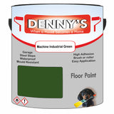 Denny's Floor Paint For Sheds Colour- Machine Industrial Green - Durable Anti-Slip Weatherproof