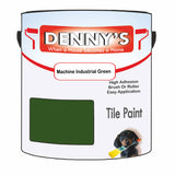 Denny's Tile Paint For Bathroom Tile Colour- Machine Industrial Green - Moistureproof Easy-Clean Makeover