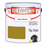 Denny's Tile Paint For Commercial Areas Colour- Machine Mustard - High-Traffic Durable Easy-Clean