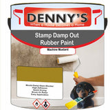 Denny's Waterpoof Paint For Stamp Out Damp Colour- Machine Mustard - Damp-Block Mould-Safe Breathable