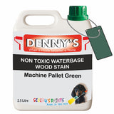 Denny's Stain Paint For Fences Colour- Machine Pallet Green - Weatherproof Uv-Safe Protect
