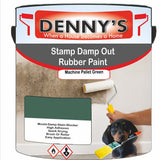 Denny's Waterpoof Paint For Stamp Out Damp Colour- Machine Pallet Green - Damp-Block Mould-Safe Breathable