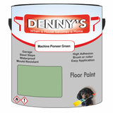 Denny's Floor Paint For Sheds Colour- Machine Pioneer Green - Durable Anti-Slip Weatherproof