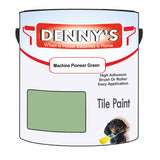 Denny's Tile Paint For Bathroom Tile Colour- Machine Pioneer Green - Moistureproof Easy-Clean Makeover
